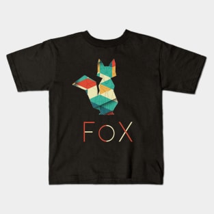 Fox Geometric Design Kids T-Shirt